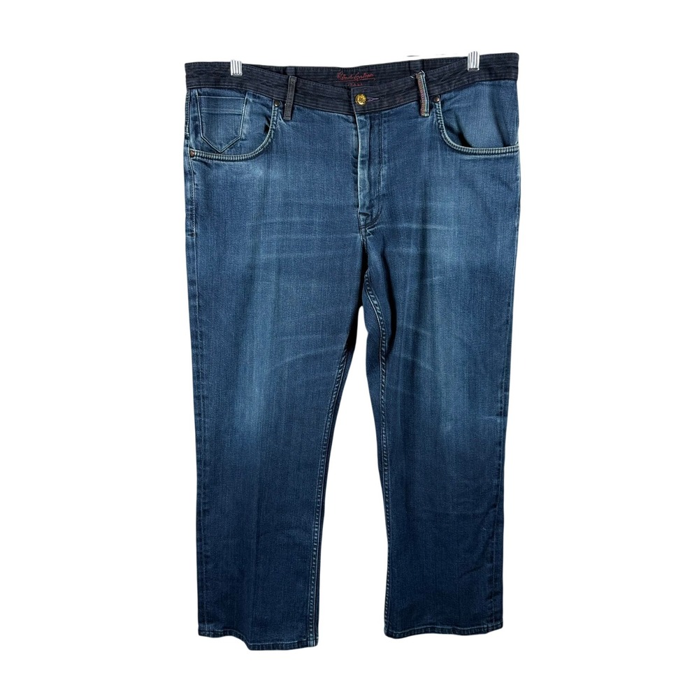Robert Graham Mens 40 Classic Yates Jeans Denim Straight Stretch Luxury Designer